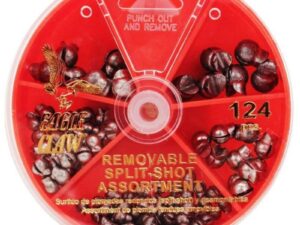 Surtido Plomadas de pellizco Eagle Claw Split-Shot Sinker Removibles - PAQx124