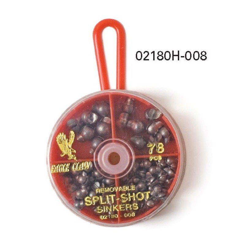 Surtido Plomadas Eagle Claw Split-Shot Sinker Removibles - PAQx78